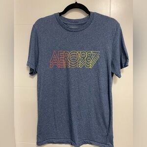 Aeropostale 1987 T-shirt, size M, blue color